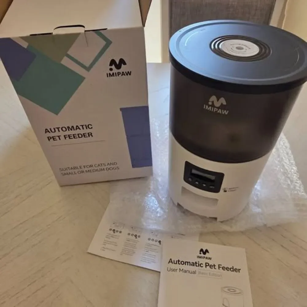 IMIPAW Automatic Cat Feeders, Timed Cat Dry Food Dispenser
